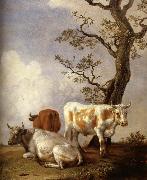 POTTER, Paulus Four Bull painting